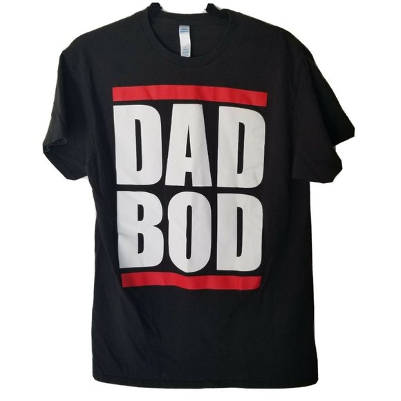Dad Bod Other - Dad Bod Graphic Short Sleeve Tee M Run DMC Father
